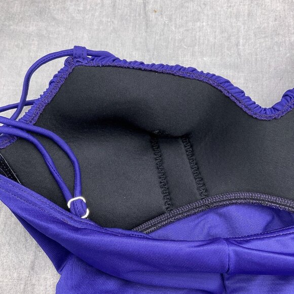 Magicsuit Swimsuit‎ Women 10 Purple Ruched Drape Padded Nylon Spandex 1pc VTG - Picture 7 of 10